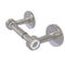 Allied Brass Clearview Collection Two Post Toilet Tissue Holder with Groovy Accents CV-24G-SN
