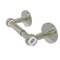 Allied Brass Clearview Collection Two Post Toilet Tissue Holder with Twisted Accents CV-24T-PNI