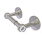 Allied Brass Clearview Collection Two Post Toilet Tissue Holder with Twisted Accents CV-24T-SN