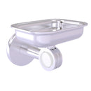 Allied Brass Clearview Collection Wall Mounted Soap Dish Holder with Dotted Accents CV-32D-SCH