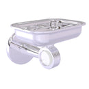 Allied Brass Clearview Collection Wall Mounted Soap Dish Holder with Groovy Accents CV-32G-PC