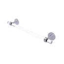 Allied Brass Clearview Collection 18 Inch Towel Bar with Dotted Accents CV-41D-18-SCH