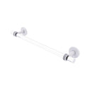 Allied Brass Clearview Collection 18 Inch Towel Bar with Dotted Accents CV-41D-18-WHM