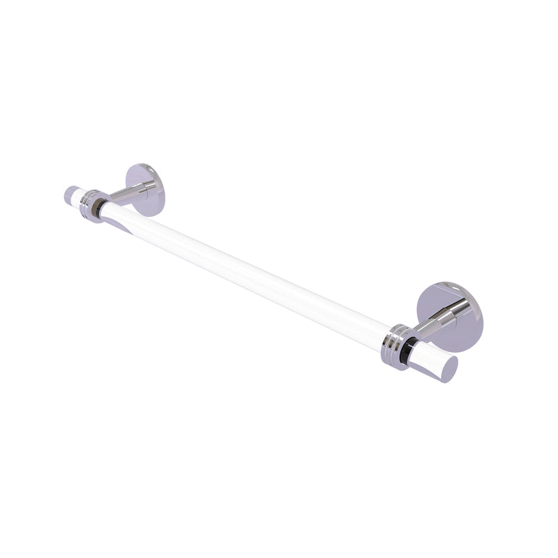 Allied Brass Clearview Collection 30 Inch Towel Bar with Dotted Accents CV-41D-30-PC