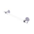 Allied Brass Clearview Collection 30 Inch Towel Bar with Dotted Accents CV-41D-30-SCH
