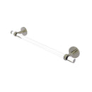 Allied Brass Clearview Collection 18 Inch Towel Bar with Twisted Accents CV-41T-18-PNI