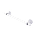 Allied Brass Clearview Collection 18 Inch Towel Bar with Twisted Accents CV-41T-18-WHM