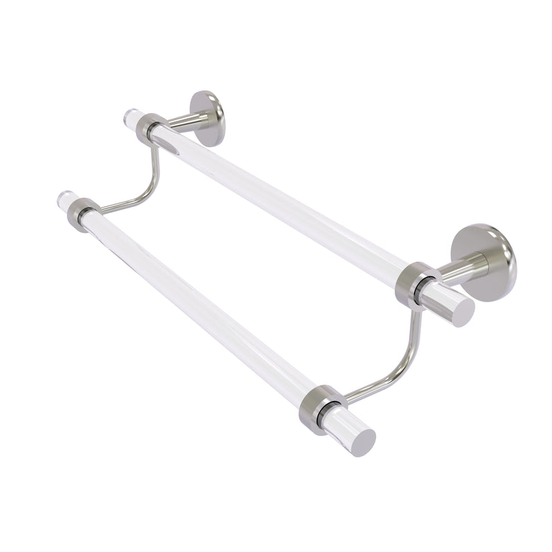 Allied Brass Clearview Collection 18 Inch Double Towel Bar CV-72-18-SN