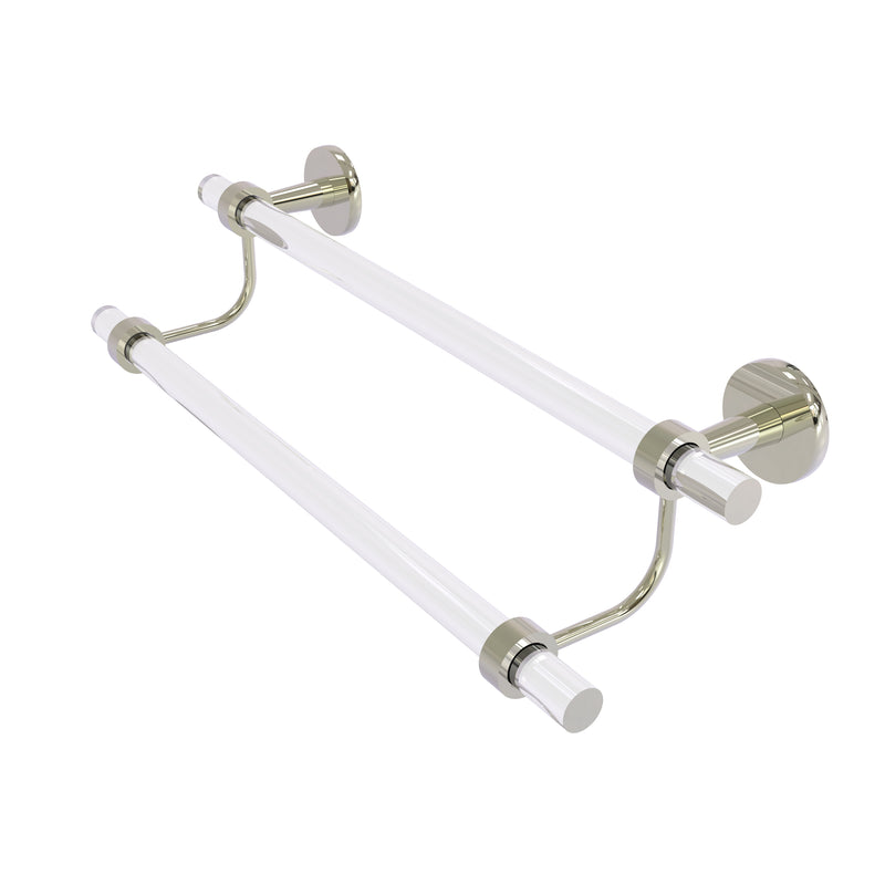 Allied Brass Clearview Collection 24 Inch Double Towel Bar CV-72-24-PNI