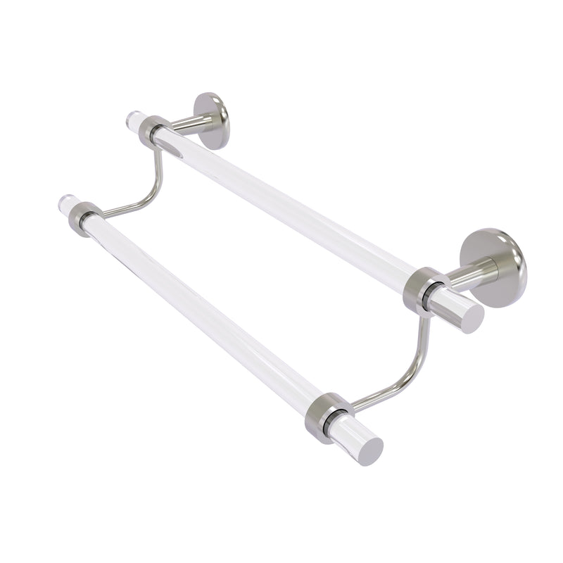 Allied Brass Clearview Collection 24 Inch Double Towel Bar CV-72-24-SN