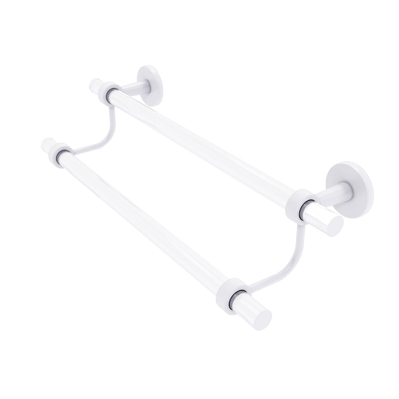 Allied Brass Clearview Collection 24 Inch Double Towel Bar CV-72-24-WHM