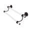 Allied Brass Clearview Collection 24 Inch Double Towel Bar with Dotted Accents CV-72D-24-ABZ