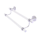 Allied Brass Clearview Collection 24 Inch Double Towel Bar with Dotted Accents CV-72D-24-PC