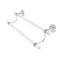 Allied Brass Clearview Collection 18 Inch Double Towel Bar with Twisted Accents CV-72T-18-PC