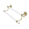 Allied Brass Clearview Collection 18 Inch Double Towel Bar with Twisted Accents CV-72T-18-SBR