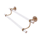 Allied Brass Clearview Collection 24 Inch Double Towel Bar with Twisted Accents CV-72T-24-BBR