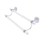 Allied Brass Clearview Collection 24 Inch Double Towel Bar with Twisted Accents CV-72T-24-PC