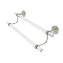 Allied Brass Clearview Collection 24 Inch Double Towel Bar with Twisted Accents CV-72T-24-PNI