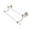 Allied Brass Clearview Collection 24 Inch Double Towel Bar with Twisted Accents CV-72T-24-PNI