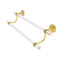 Allied Brass Clearview Collection 30 Inch Double Towel Bar with Twisted Accents CV-72T-30-PB