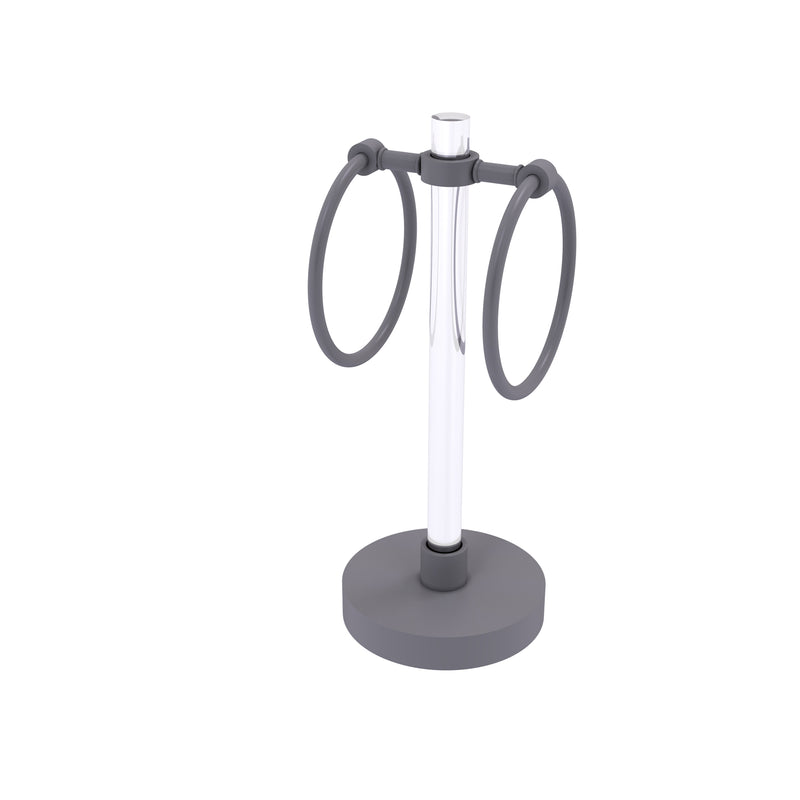 Allied Brass Clearview Collection Vanity Top Guest Towel Ring CV-GTRS-10-GYM