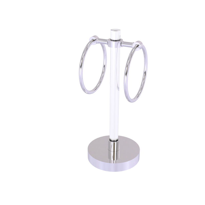 Allied Brass Clearview Collection Vanity Top Guest Towel Ring CV-GTRS-10-PC