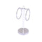 Allied Brass Clearview Collection Vanity Top Guest Towel Ring CV-GTRS-10-SCH