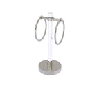 Allied Brass Clearview Collection Vanity Top Guest Towel Ring CV-GTRS-10-SN
