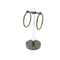Allied Brass Clearview Collection Vanity Top Guest Towel Ring with Groovy Accents CV-GTRSG-10-ABR