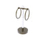 Allied Brass Clearview Collection Vanity Top Guest Towel Ring with Twisted Accents CV-GTRST-10-ABR