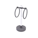 Allied Brass Clearview Collection Vanity Top Guest Towel Ring with Twisted Accents CV-GTRST-10-GYM
