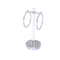 Allied Brass Clearview Collection Vanity Top Guest Towel Ring with Twisted Accents CV-GTRST-10-PC