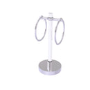 Allied Brass Clearview Collection Vanity Top Guest Towel Ring with Twisted Accents CV-GTRST-10-SCH