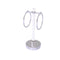 Allied Brass Clearview Collection Vanity Top Guest Towel Ring with Twisted Accents CV-GTRST-10-SCH