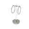 Allied Brass Clearview Collection Vanity Top Guest Towel Ring with Twisted Accents CV-GTRST-10-SN