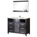 Design Element Waterfall 48" Single Sink Vanity Set with White Top