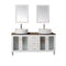 Design Element Malibu 60" Single Sink Vanity Set in White