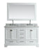 Design Element Omega 61" Double Sink Vanity in White