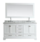 Design Element Omega 72" Double Sink Vanity in White