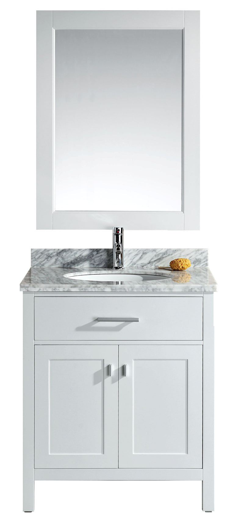 Design Element London 30" Single Sink Vanity Set in White