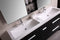 Design Element Perfecta 72" Double Sink Vanity Set in Espresso