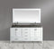 Design Element London 72" Double Sink Vanity Set in White Finish