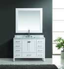 Design Element London 48" Single Sink Vanity Set in White Finish