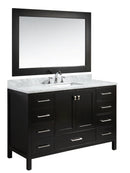 Design Element London 54" Single Sink Vanity Set in Espresso Finish