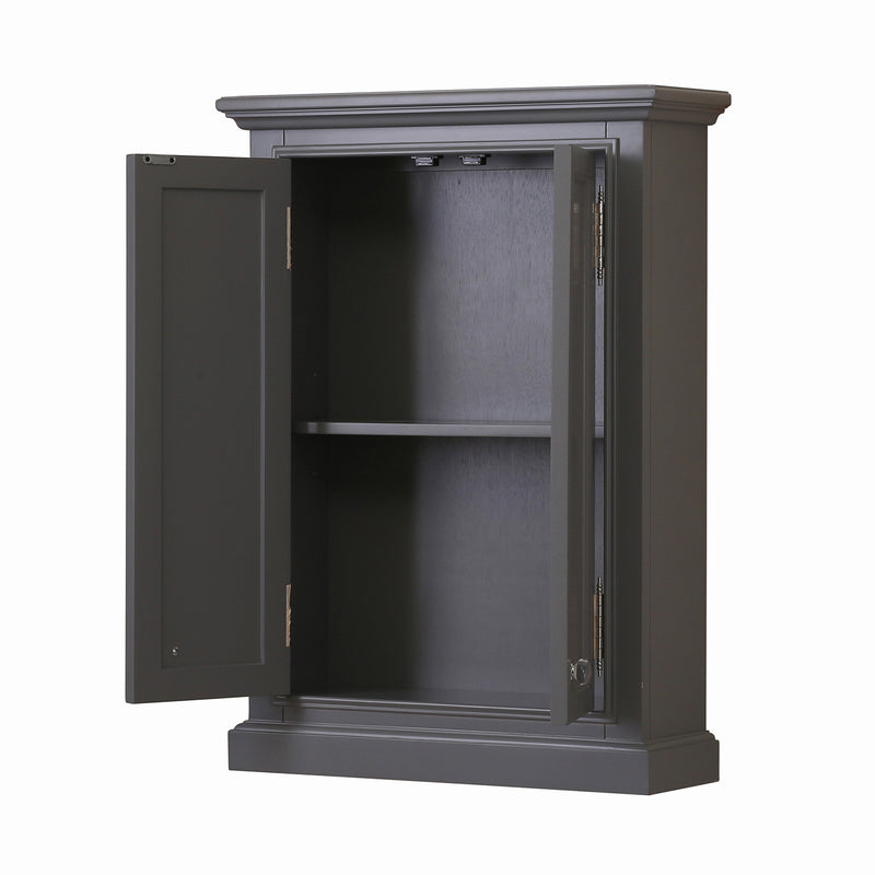 Water Creation Derby Collection Wall Cabinet in Cashmere Gray DERBY-TT-G