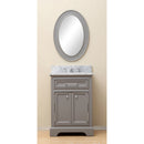 Water Creation 24" Cashmere Gray Single Sink Bathroom Vanity with Faucet From The Derby Collection DE24CW01CG-000BX0901