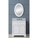 Water Creation 24" Pure White Single Sink Bathroom Vanity From The Derby Collection DE24CW01PW-000000000