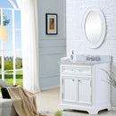 Water Creation 24" Pure White Single Sink Bathroom Vanity From The Derby Collection DE24CW01PW-000000000