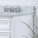 Water Creation 24" Pure White Single Sink Bathroom Vanity From The Derby Collection DE24CW01PW-000000000