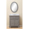 Water Creation 30" Cashmere Gray Single Sink Bathroom Vanity with Matching Framed Mirror From The Derby Collection DE30CW01CG-O24000000